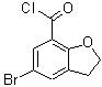 structure of CAS# 108551-60-6, 5-Bromo-2,3-Dihydro-1-Benzofuran-7-Carbonyl Chloride;5-BROMO-2,3-DIHYDROBENZO[B]FURAN-7-CARBONYLCHLORIDE;5-bromo-2,3-dihydrobenzofuran-7-carbonyl chloride;ZINC02563903
