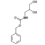 结构式 CAS# 108587-40-2, 苄基(2,3-二羟基丙基)氨基甲酸酯