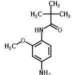 structure of CAS# 108792-09-2, N-(4-Amino-2-Methoxyphenyl)-2,2-Dimethylpropanamide;MFCD03906878;N-(4-amino-2-methoxyphenyl)-2,2-dimethylpropanamide;ZINC00569963