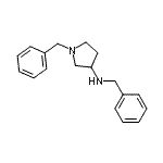 结构式 CAS# 108963-20-8, N,1-二苄基-3-吡咯烷胺