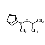 CAS 登录号：109529-35-3， (1S-外)-双环[2.2.1]庚-2-基甲基-硼酸1-甲基乙基酯