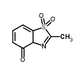CAS 登录号：110032-67-2， 2-甲基-1,3-苯并噻唑-4(3aH)-酮1,1-二氧化物