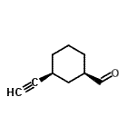 CAS 登录号：110187-65-0， (1R,3S)-3-乙炔基环己烷甲醛