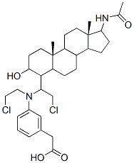 CAS#: 110320-70-2， [(3S,5S,10S,13S,17S)-17-Acetamido-10,13-Dimethyl-2,3,4,5,6,7,8,9,11,12,14,15,16,17-Tetradecahydro-1H-Cyclopenta[a]Phenanthren-3-Yl] 2-[4-[Bis(2-Chloroethyl)Amino]Phenyl]Acetate