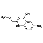 结构式 CAS# 110506-34-8, N-(4-氨基-2-甲氧基苯基)-2-甲氧基乙酰胺