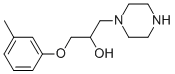 structure of CAS# 110894-01-4, (2R)-1-(3-Methylphenoxy)-3-Piperazine-1,4-Diium-1-Ylpropan-2-Ol;(2R)-1-(3-Methylphenoxy)-3-Piperazine-1,4-Diium-1-Yl-Propan-2-Ol;(2R)-1-(3-Methylphenoxy)-3-(1-Piperazine-1,4-Diiumyl)Propan-2-Ol;Zinc00309675