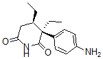 CAS 登录号:110977-59-8, (3R,4R)-3-(4-氨基苯基)-3,4-二乙基哌啶-2,6-二酮