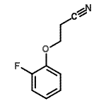 结构式 CAS# 111140-91-1, 3-(2-氟苯氧基)丙腈