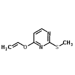CAS 登录号：111183-97-2， 2-(甲硫基)-4-(乙烯基氧基)嘧啶