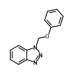 结构式 CAS# 111198-02-8, 1-(苯氧基甲基)-1H-苯并三唑