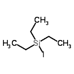 结构式 CAS# 1112-49-8, 三乙基(碘)硅烷