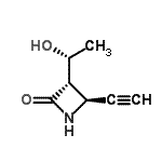 CAS 登录号：111408-23-2， (3S,4S)-4-乙炔基-3-[(1R)-1-羟基乙基]-2-氮杂环丁酮