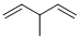 structure of CAS# 1115-08-8, 3-Methylpenta-1,4-Diene;Inchi=1/C6h10/C1-4-6(3)5-2/H4-6H,1-2H2,3H;68287_Fluka;1,4-Pentadiene, 3-Methyl-