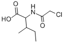 结构式 CAS# 1115-24-8, 2-[(2-氯乙酰基)氨基]-3-甲基戊酸