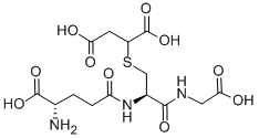 structure of CAS# 1115-52-2, 2-[(2R)-2-Amino-3-[[(4S)-4-Amino-5-Hydroxy-5-Oxopentanoyl]-(Carboxymethyl)Amino]-3-Oxopropyl]Sulfanylbutanedioic Acid;2-[(2R)-2-Amino-3-[[(4S)-4-Amino-5-Hydroxy-5-Oxo-Pentanoyl]-(Carboxymethyl)Amino]-3-Oxo-Propyl]Sulfanylbutanedioic Acid;2-[[(2R)-2-Amino-3-[[(4S)-4-Amino-5-Hydroxy-1,5-Dioxopentyl]-(Carboxymethyl)Amino]-3-Oxopropyl]Thio]Butanedioic Acid;2-[[(2R)-2-Amino-3-[[(4S)-4-Amino-5-Hydroxy-5-Keto-Pentanoyl]-(Carboxymethyl)Amino]-3-Keto-Propyl]Thio]Succinic Acid