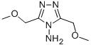 structure of CAS# 111853-51-1, 3,5-Bis(Methoxymethyl)-4H-1,2,4-Triazol-4-Amine;3,5-BIS(METHOXYMETHYL)-4H-1,2,4-TRIAZOL-4-YLAMINE;4-AMINO-3,5-BIS(METHOXYMETHYL)-4H-1,2,4-TRIAZOLE;3,5-Bis(Methoxymethyl)-4H-1,2,4-Triazol-4-Amine