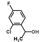 结构式 CAS# 112108-68-6, 1-(2-氯-4-氟苯基)乙醇