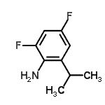 CAS 登录号：112121-88-7， 2,4-二氟-6-异丙基-苯胺