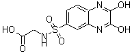 结构式 CAS# 112170-26-0, N-[(2,3-二羟基-6-喹喔啉基)磺酰基]甘氨酸