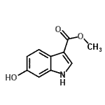 structure of CAS# 112332-97-5, Methyl 6-Hydroxy-1H-Indole-3-Carboxylate;6-Hydroxy 1H-indole-3-carboxylic acid methyl ester