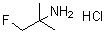 structure of CAS# 112433-51-9, 1-Fluoro-2-Methyl-2-Propanamine Hydrochloride (1:1);1,1-Dimethyl-2-fluoroethylamine hydrochloride;1-fluoranyl-2-methyl-propan-2-amine hydrochloride;1-fluoro-2-methyl-2-propanamine hydrochloride