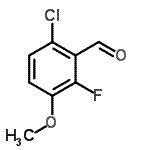 structure of CAS# 112641-64-2, 6-Chloro-2-Fluoro-3-Methoxybenzaldehyde;6-Chloro-2-fluoro-3-methoxy-benzaldehyde;MFCD04115946