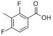 structure of CAS# 112857-68-8, 2,4-Difluoro-3-Methylbenzoic Acid;Benzoic Acid, 2,4-Difluoro-3-Methyl-;2,4-DIFLUORO-3-METHYLBENZOIC ACID