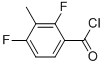 structure of CAS# 112857-70-2, 2,4-Difluoro-3-Methyl-Benzoyl Chloride;Benzoylchloride,2,4-Difluoro-3-Methyl-(9CI);2,4-Difluoro-3-Methylbenzoylchloride98+%;2,4-DIFLUORO-3-METHYLBENZOYL CHLORIDE