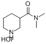 structure of CAS# 112950-94-4, N,N-Dimethyl-3-Piperidinecarboxamide Hydrochloride (1:1);Piperidine-3-Carboxylic Acid Dimethylamide Hydrochloride;PIPERIDINE-3-CARBOXYLIC ACID DIMETHYLAMIDE HCL