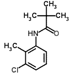 结构式 CAS# 114153-36-5, N-(3-氯-2-甲基苯基)-2,2-二甲基丙酰胺