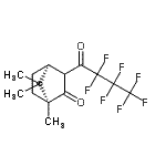 结构式 CAS# 115224-00-5, 3-(七氟丁酰基)-I-樟脑