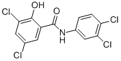 结构式 CAS# 1154-59-2, 3,5-二氯-N-(3,4-二氯苯基)-2-羟基-苯甲酰胺