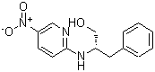 结构式 CAS# 115416-53-0, (2S)-2-[(5-硝基-2-吡啶基)氨基]-3-苯基-1-丙醇