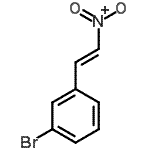 结构式 CAS# 115665-95-7, 1-溴-3-[(E)-2-硝基乙烯基]苯