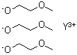 structure of CAS# 115668-57-0, Yttrium Tris(2-Methoxyethanolate);Yttrium 2-methoxyethoxide, 5% w/v in methoxyethanol