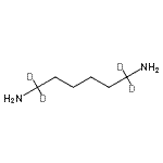 structure of CAS# 115797-49-4, 1,6-(1,1,6,6-<Sup>2</Sup>H<Sub>4</Sub>)Hexanediamine;1,6-Diamino(hexane-1,1,6,6-d4);1,6-DIAMINOHEXANE-1,1,6,6-D4;1,6-Hexane-1,1,6,6-d4-diamine