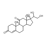 CAS#: 116-59-6， 17,20,21-Trihydroxypregn-4-Ene-3,11-Dione