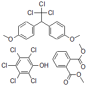 CAS#: 116189-57-2， 1,2-Benzenedicarboxylic acid dimethyl ester, mixt. with pentachlorophenol and 1,1'-(2,2,2-trichloroethylidene)bis(4-methoxybenzene)