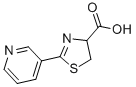 structure of CAS# 116247-03-1, 4,5-Dihydro-2-(3-Pyridinyl)-4-Thiazolecarboxylic Acid;4-Carboxy-4,5-Dihydro-2-(Pyridin-3-Yl)-1,3-Thiazole, 3-(4-Carboxy-4,5-Dihydro-1,3-Thiazol-2-Yl)Pyridine;2-(Pyridin-3-Yl)-4,5-Dihydro-1,3-Thiazole-4-Carboxylic Acid 97%;4,5-Dihydro-2-(Pyridin-3-Yl)-1,3-Thiazole-4-Carboxylic Acid 97%