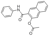 结构式 CAS# 1163-67-3, 3-(乙酰氧基)-N-苯基-2-萘甲酰胺