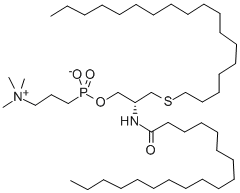 CAS 登录号：116457-99-9， (7S)-4-羟基-N,N,N-三甲基-7-[(1-氧代十六烷基)氨基]-3,5-二氧杂-9-硫杂-4-磷杂二十五烷-1-铵内盐 4-氧化物