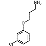 结构式 CAS# 116753-50-5, 3-(3-氯苯氧基)-1-丙胺