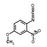 结构式 CAS# 117162-85-3, 1-异氰酸-4-甲氧基-2-硝基苯