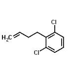 结构式 CAS# 117269-67-7, 2-(3-丁烯-1-基)-1,3-二氯苯