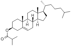 structure of CAS# 1180-43-4, Cholest-5-en-3beta-yl isobutyrate;[(3S,8S,9S,10R,13R,14S,17R)-17-[(1R)-1,5-Dimethylhexyl]-10,13-Dimethyl-2,3,4,7,8,9,11,12,14,15,16,17-Dodecahydro-1H-Cyclopenta[A]Phenanthren-3-Yl] 2-Methylpropanoate;2-Methylpropanoic Acid [(3S,8S,9S,10R,13R,14S,17R)-17-[(1R)-1,5-Dimethylhexyl]-10,13-Dimethyl-2,3,4,7,8,9,11,12,14,15,16,17-Dodecahydro-1H-Cyclopenta[A]Phenanthren-3-Yl] Ester;2-Methylpropionic Acid [(3S,8S,9S,10R,13R,14S,17R)-17-[(1R)-1,5-Dimethylhexyl]-10,13-Dimethyl-2,3,4,7,8,9,11,12,14,15,16,17-Dodecahydro-1H-Cyclopenta[A]Phenanthren-3-Yl] Ester