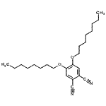 structure of CAS# 118132-11-9, 4,5-Bis(Octyloxy)Phthalonitrile;1,2-dicyano-4,5-dioctylbenzene;4,5-Dioctyloxy-1,2-benzenedicarbonitrile;4,5-Dioctyloxyphthalonitrile