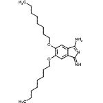 structure of CAS# 118156-18-6, (1Z)-1-Imino-5,6-Bis(Octyloxy)-1H-Isoindol-3-Amine;1,3-Diimino-5,6-bis(octyloxy)isoindoline;5,6-dioctyloxy-2H-benzo[c]azoline-1,3-diimine;462187_ALDRICH