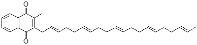CAS 登录号：1182-68-9， 2-[(2E,6E,10E,14E,18E)-二十碳-2,6,10,14,18-五烯基]-3-甲基萘-1,4-二酮