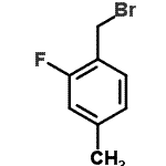 结构式 CAS# 118745-63-4, 1-(溴甲基)-2-氟-4-甲基苯