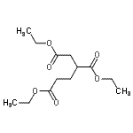 structure of CAS# 1188-35-8, Triethyl 1,2,4-Butanetricarboxylate;1,2,4-Butanetricarboxylate de triéthyle;1,2,4-Butanetricarboxylic acid, triethyl ester;Diethyl 3-(ethoxycarbonyl)hexanediate